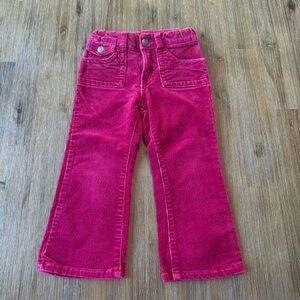 3/20$ Toddler Fuchsia Corduroy Pants size 3T